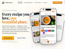 The Recipe Drawer website